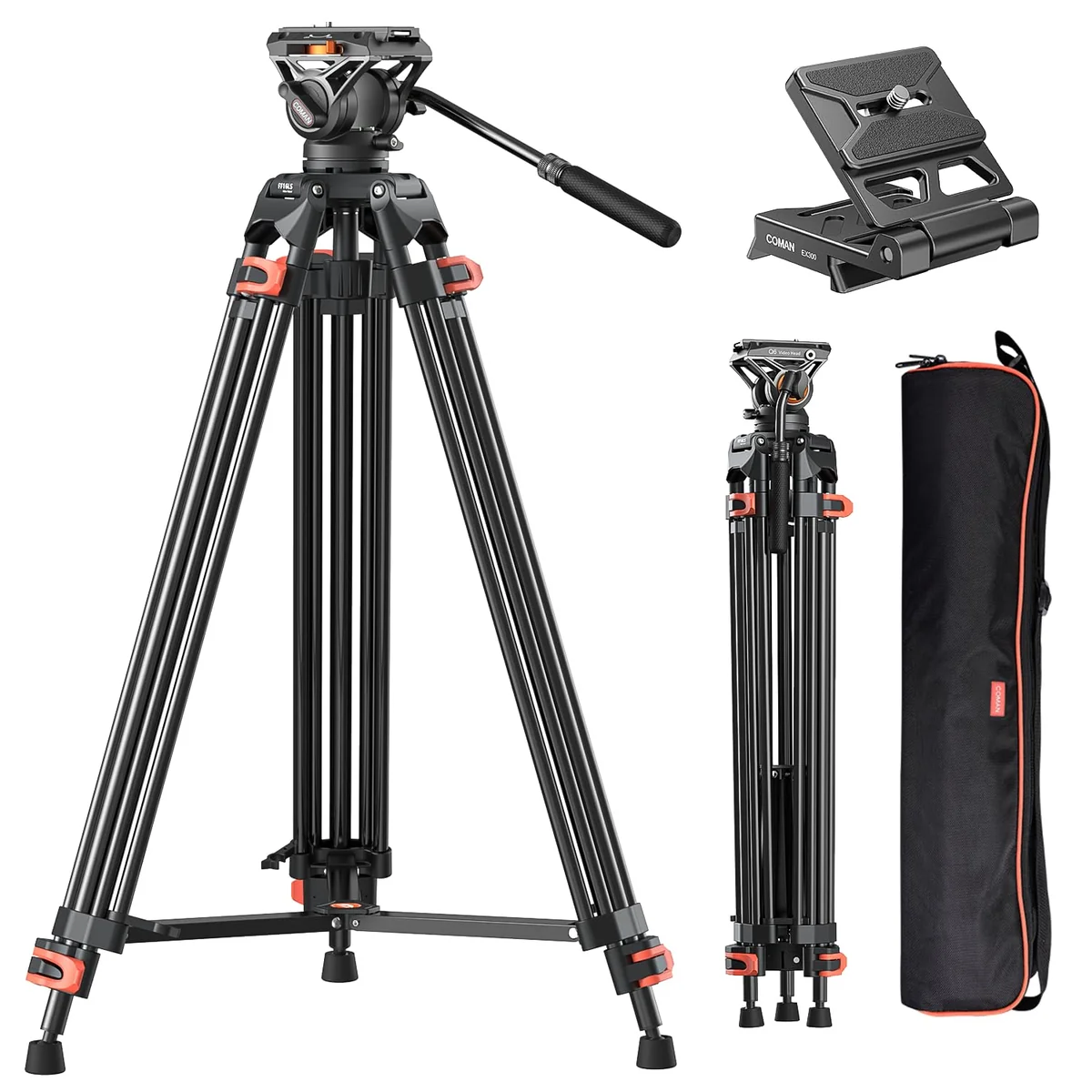 COMAN 74" Camera Tripod Review