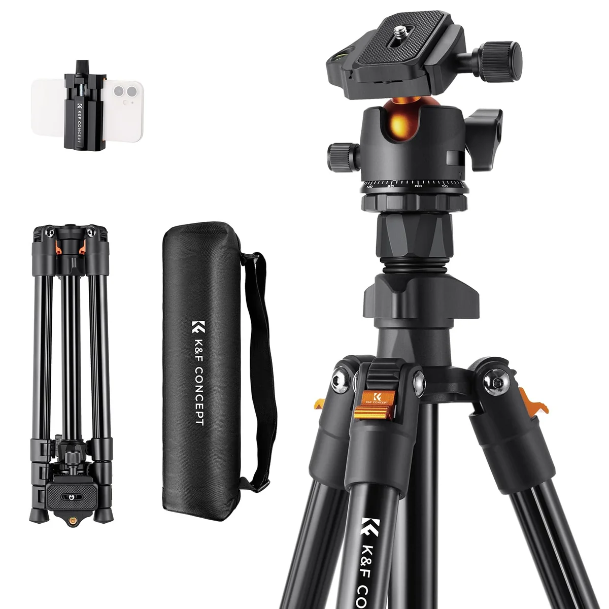 K&F CONCEPT 64 inch/163 cm Camera Tripod Review