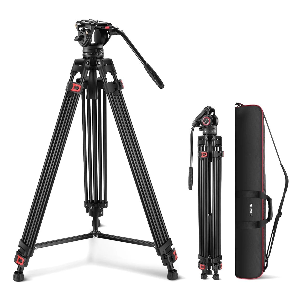 NEEWER 74" Video Tripod with Fluid Head Review